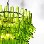Люстра из семи ярусов зеленого стекла Independence варинант исполнения - 3 | Loft Concept во Владивостоке