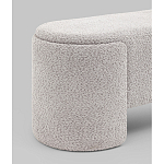 Банкетка Taks букле светло-серый варинант исполнения - 2 | Loft Concept во Владивостоке