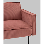 Диван современный вельветовый прямой Worcester Коралл варинант исполнения - 3 | Loft Concept во Владивостоке