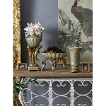 Чаша с орнаментом на бронзовых ножках в виде ангелов Eden Garden варинант исполнения - 9 | Loft Concept во Владивостоке