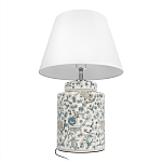 Настольная лампа цилиндрическая с цветочной росписью Lamp Flower Painting варинант исполнения - 4 | Loft Concept во Владивостоке