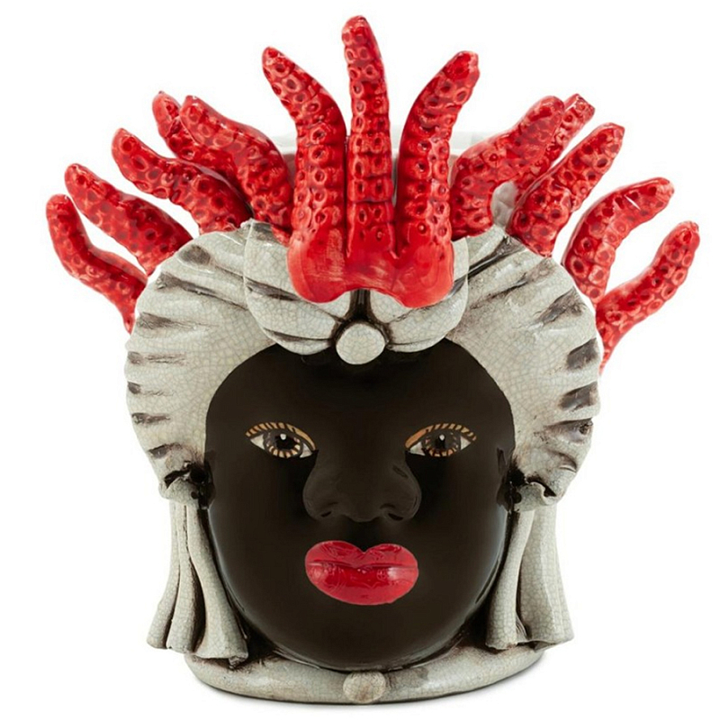 Ваза Vase Moro Lady Small Tentacles Коричневый Красный Бежевый Ваза Vase Moro Lady Small Tentacles Коричневый Красный Бежевый во Владивостоке | Loft Concept
