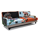 Диван с цветным принтом Qalakabusha Sofa варинант исполнения - 2 | Loft Concept во Владивостоке