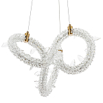 Фигурная люстра украшенная кристаллами из хрусталя Gilbertine Crystals Curly Ring Chandelier S варинант исполнения - 1 | Loft Concept во Владивостоке