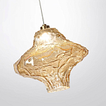 Подвесной светильник с плафоном из фактурного светло-янтарного стекла Light Ensemble варинант исполнения - 5 | Loft Concept во Владивостоке