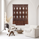 Панно Макраме коричневый цвет  варинант исполнения - 3 | Loft Concept во Владивостоке