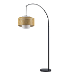 Торшер с декоративным поясом из плетеного бамбука Biuloggicu варинант исполнения - 2 | Loft Concept во Владивостоке