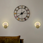 Бра в форме диска из бежевого алебастра Cryptocrystalline Stone варинант исполнения - 3 | Loft Concept во Владивостоке