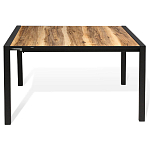 Стол обеденный раздвижной с прямоугольной столешницей на четырех черных ножках Blair варинант исполнения - 2 | Loft Concept во Владивостоке