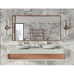 Бра с круглым основанием золотого цвета и двумя вертикальными плафонами Hex Scaffold варинант исполнения - 6 | Loft Concept во Владивостоке