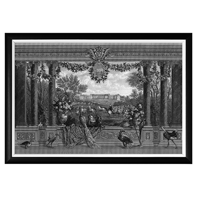 Постер Versailles Poster Черный Белый Постер Versailles Poster Черный Белый во Владивостоке | Loft Concept