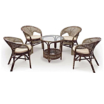 Комплект уличной мебели Sienna Dark Brown варинант исполнения - 1 | Loft Concept во Владивостоке