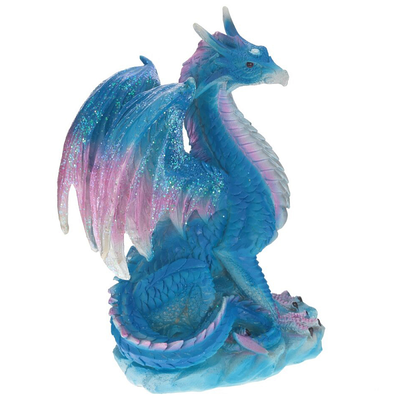 Декоративная статуэтка Дракон Blue Pink Dragon Statuette Синий Розовый Декоративная статуэтка Дракон Blue Pink Dragon Statuette Синий Розовый во Владивостоке | Loft Concept