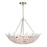 Люстра декорированная цветами из стекла Lightness of Flowers варинант исполнения - 1 | Loft Concept во Владивостоке