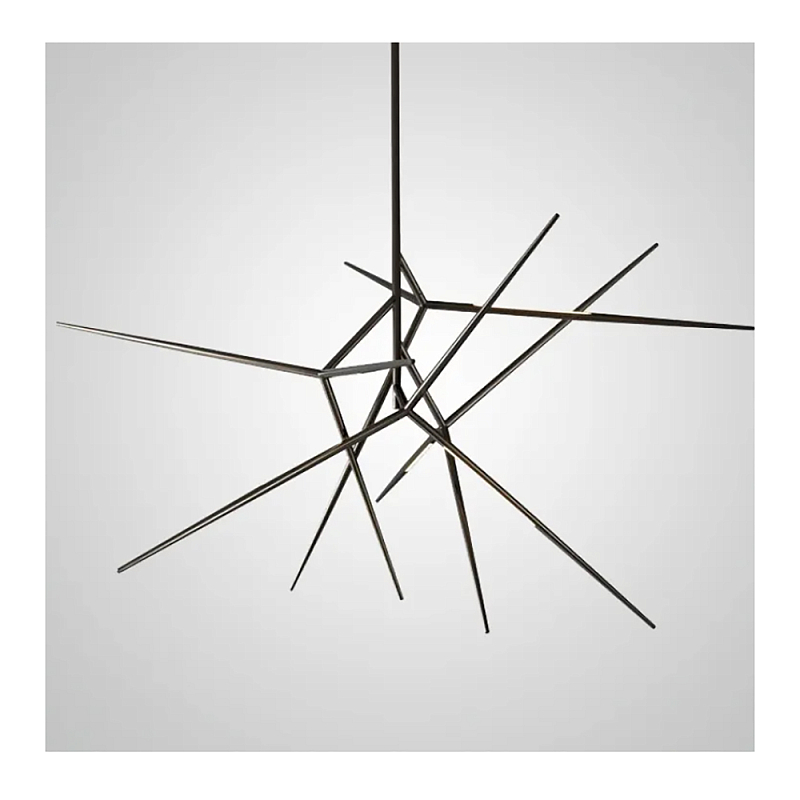 Люстра FLASK Black Глянцевый черный во Владивостоке | Loft Concept 