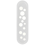 Бра белое овальной формы White Holes варинант исполнения - 2 | Loft Concept во Владивостоке