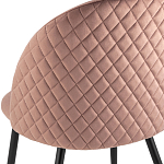 Мягкий стул в велюре пыльно-розового цвета Miruna Chair варинант исполнения - 7 | Loft Concept во Владивостоке