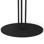 Стол журнальный с круглой столешницей из стекла Gray and Gold Marble варинант исполнения - 5 | Loft Concept во Владивостоке