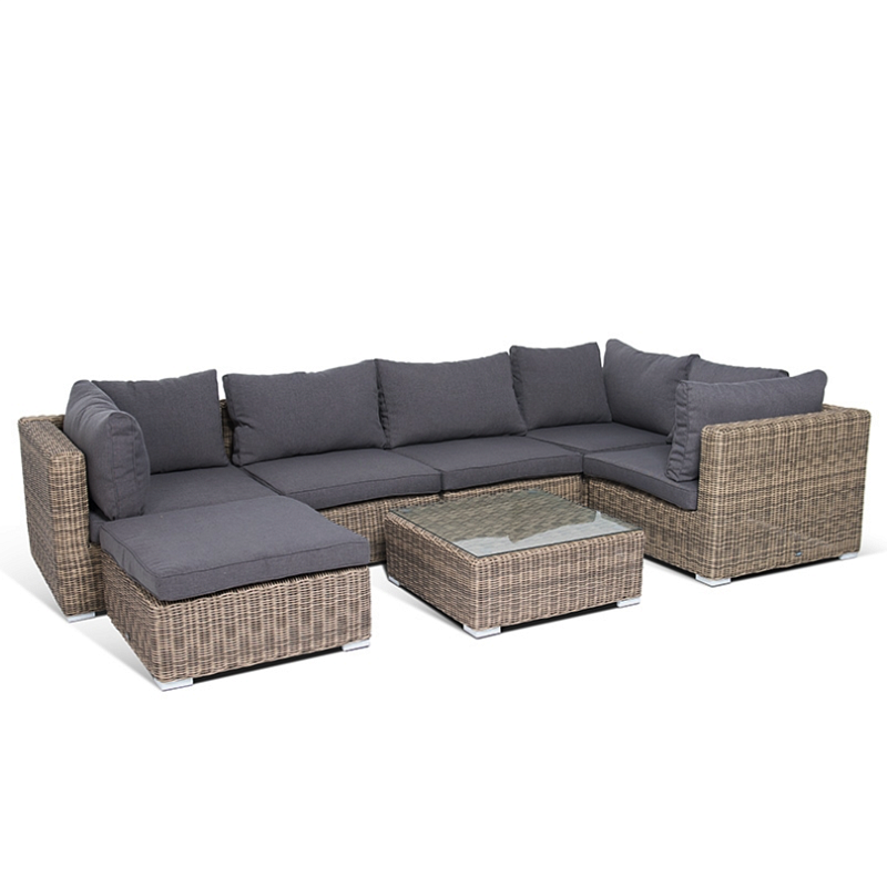 Модульный диван Rottan Grey Серый Модульный диван Rottan Grey Серый во Владивостоке | Loft Concept