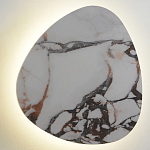 Бра треугольной формы бело-коричневый мрамор Длина 47 см Ginger & Jagger варинант исполнения - 1 | Loft Concept во Владивостоке