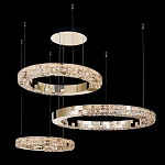 Люстра из 3-х колец с мозаичным хрустальным оформлением Sparks of Crystal варинант исполнения - 1 | Loft Concept во Владивостоке