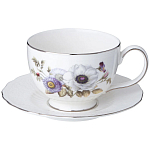 Чайный сервиз из фарфора с рисунком цветов на 6 персон 14 предметов Garden Whisper Porcelain Set  варинант исполнения - 2 | Loft Concept во Владивостоке