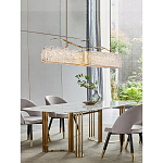 Люстра прямоугольная из фактурного стекла Chandelier Beam варинант исполнения - 4 | Loft Concept во Владивостоке