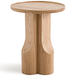 Приставной столик из массива дерева Walnut Triple варинант исполнения - 2 | Loft Concept во Владивостоке