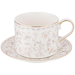Чайный сервиз из фарфора с цветочным принтом на 6 персон 14 предметов Floral Charm варинант исполнения - 1 | Loft Concept во Владивостоке