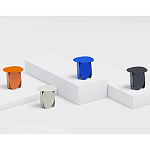 Matis журнальный столик серый из металла и кожи варинант исполнения - 2 | Loft Concept во Владивостоке