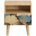 Прикроватная тумба с изображением на ящике Elise Nightstand варинант исполнения - 8 | Loft Concept во Владивостоке