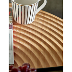 Журнальный столик с круглой фактурной столешницей из натурального дерева Vortex варинант исполнения - 5 | Loft Concept во Владивостоке