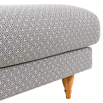 Мягкий пуф на деревянных ножках Garner Pouf Light варинант исполнения - 5 | Loft Concept во Владивостоке