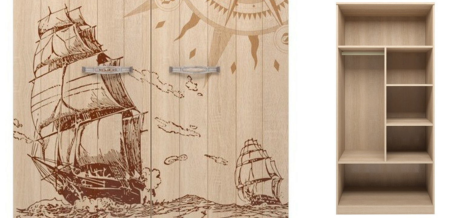Шкаф Pirate Theme две двери Шкаф Pirate Theme две двери - Loft-Concept во Владивостоке