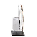 Настольная лампа из перламутра и дерева на подставке Indonesian Shell варинант исполнения - 5 | Loft Concept во Владивостоке