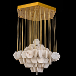 Люстра с фигурными подвесками из натурального камня Glowing Spheres варинант исполнения - 3 | Loft Concept во Владивостоке