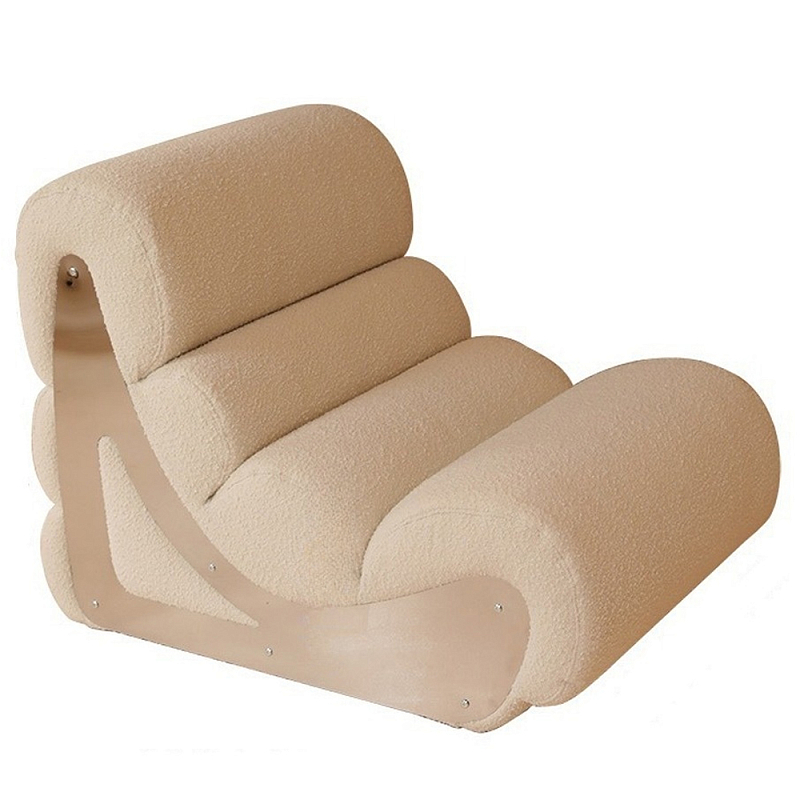 Кресло мягкое без подлкотников White Sheepskin Armchair Белый Кресло мягкое без подлкотников White Sheepskin Armchair Белый во Владивостоке | Loft Concept