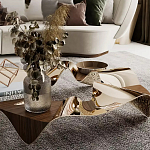 Дизайнерский журнальный стол волнистой формы Nyxacad варинант исполнения - 3 | Loft Concept во Владивостоке