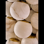 Люстра подвесная с сферическими плафонами из натурального камня Glowing Spheres варинант исполнения - 4 | Loft Concept во Владивостоке