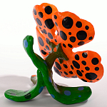 Декоративная статуэтка Yayoi Kusama Flowers that Bloom at Midnight Orange варинант исполнения - 2 | Loft Concept во Владивостоке