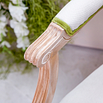 Стул с подлокотниками золотистый из бука с изображением птиц и цветов Blooming Birds варинант исполнения - 2 | Loft Concept во Владивостоке