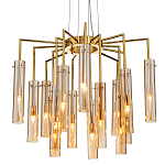 Люстра со стеклянными цилиндрическими плафонами Luminous Cylinders Amber варинант исполнения - 1 | Loft Concept во Владивостоке