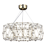 Люстра с тонкой металлической конструкцией цвета золото Quasar варинант исполнения - 1 | Loft Concept во Владивостоке