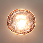 Бра с круглым плафоном из прозрачного стекла с пузырьками воздуха Effervia  варинант исполнения - 6 | Loft Concept во Владивостоке