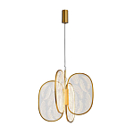 Люстра с гравировкой на акриловых плафонах Gravyura Bronze D 50 см варинант исполнения - 2 | Loft Concept во Владивостоке