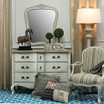 Комод бежевый в стиле Прованс Montmartre Provence Beige Wide варинант исполнения - 3 | Loft Concept во Владивостоке