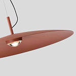 Подвесной светильник круглой формы с коричневым металлическим абажуром Halo Drift варинант исполнения - 2 | Loft Concept во Владивостоке