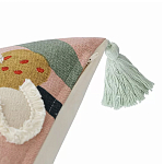 Подушка с цветочным принтом и кисточками Blooming Elegance Daisy варинант исполнения - 3 | Loft Concept во Владивостоке