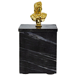 Мраморная шкатулка с бюстом из металла KELLY WEARSTLER варинант исполнения - 2 | Loft Concept во Владивостоке