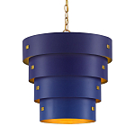 Подвесной светильник фигурный синий из 4-х широких колец Alternating Rings варинант исполнения - 1 | Loft Concept во Владивостоке